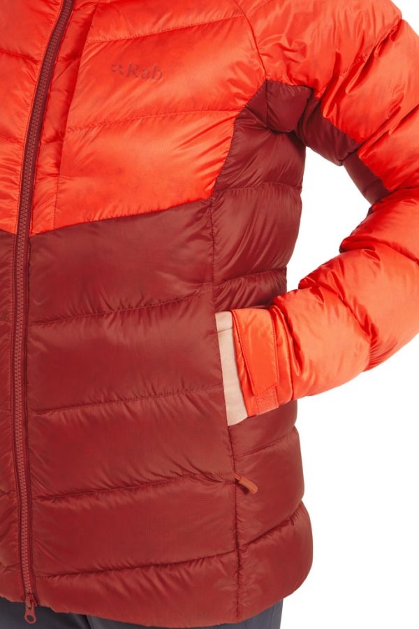 Kapsa bundy Rab Glaceon Pro Jacket Red Grapefruit/Tuscan Red