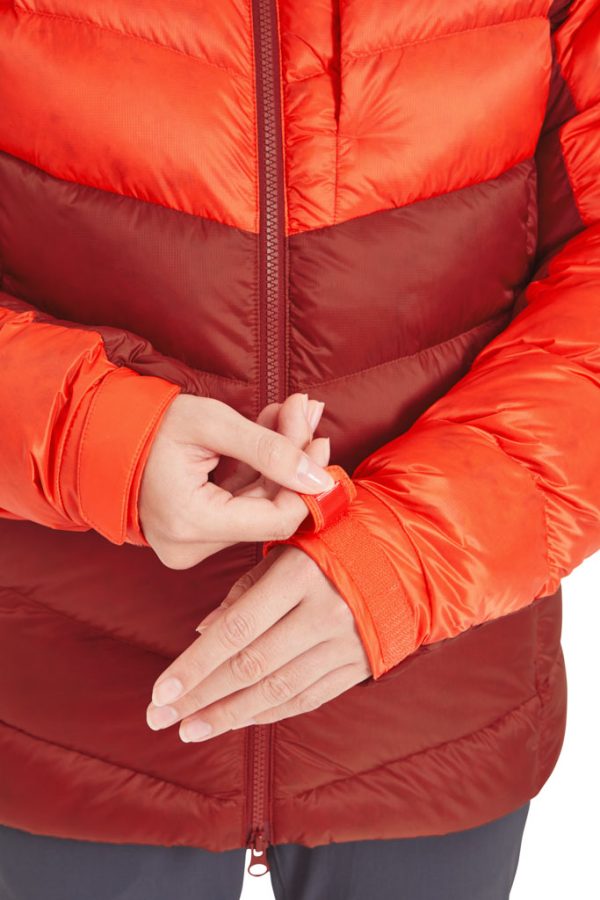 Manžety rukávů bundy Rab Glaceon Pro Jacket Red Grapefruit/Tuscan Red